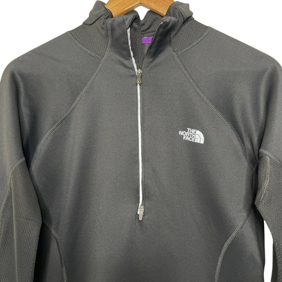 The North Face Womens FlashDry Quarter Zip Running Pullover Black Size Medium - Picture 3 of 8